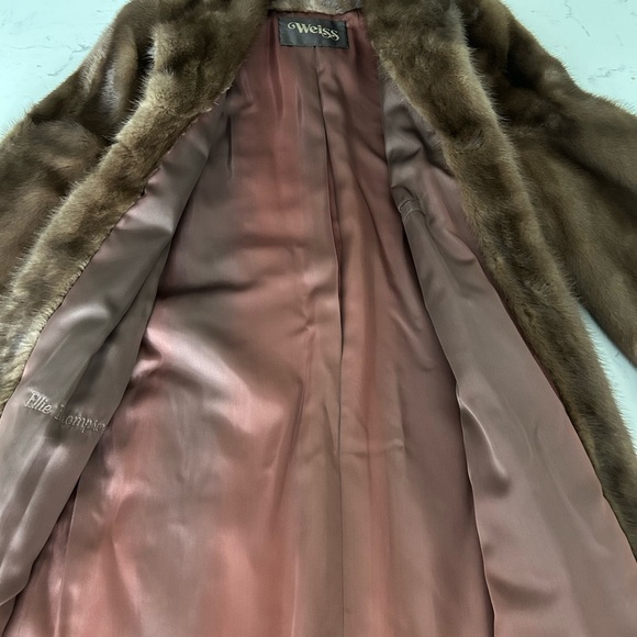 Real Mink Fur Coat (Weiss) - Picture 6 of 6